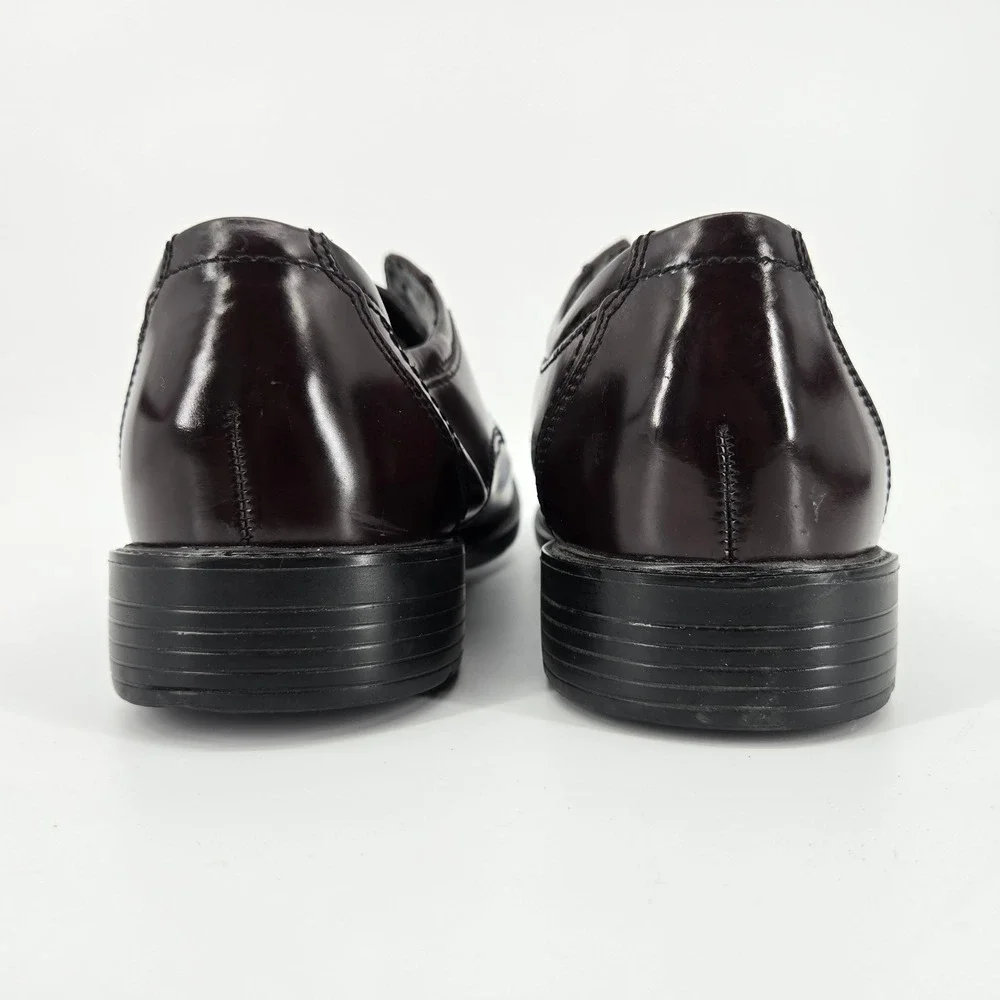 Bostonian Duralite Cap Toe Oxfords Mens 13M Burgundy Leather Dress Shoes‎ NWT